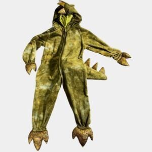 Kids Dragon Dinosaur T Rex Costume Halloween Princess Paradise XS Zip Hood 1 Pc
